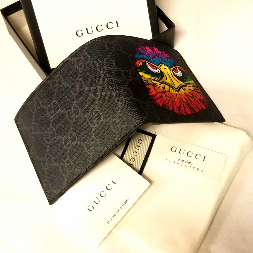 🆕️ Gucci GG Supreme Eagle bifold wallet - Picture 7 of 11